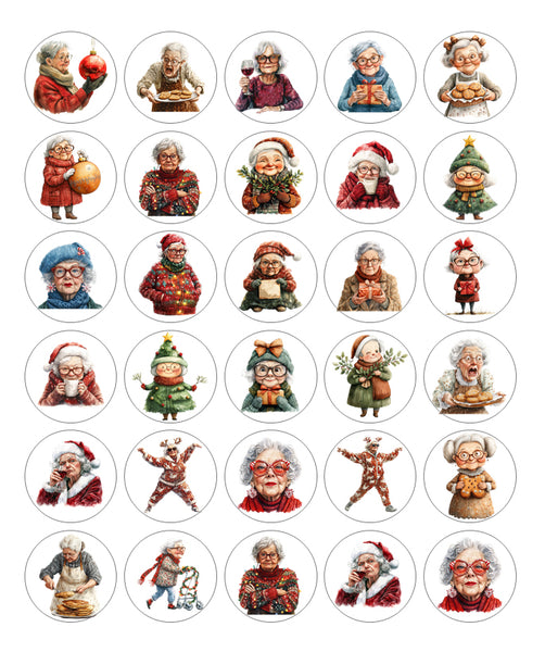 Collection of illustrated characters in various poses and outfits on a white background