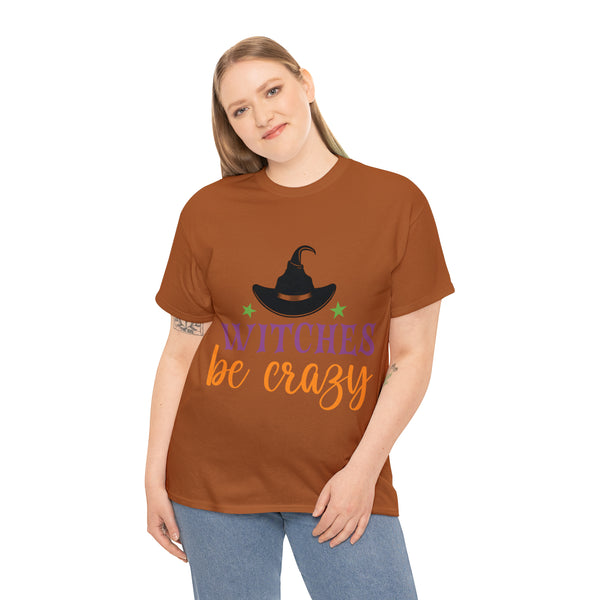 Witches be Crazy Halloween Unisex Heavy Cotton Tee 3 colors