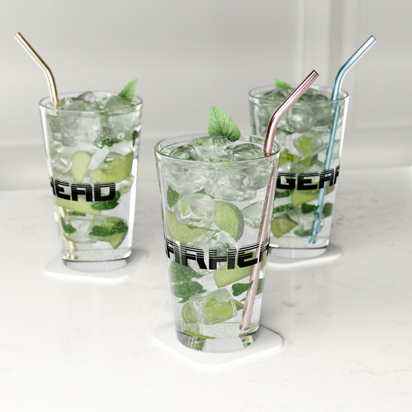 Gift for Gearheads Gearhead Pint Glass, 16oz Beer Tumbler