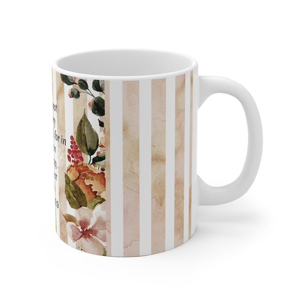 Sunflower Bible Verse Coffee Mug Let Us Not Grow Weary