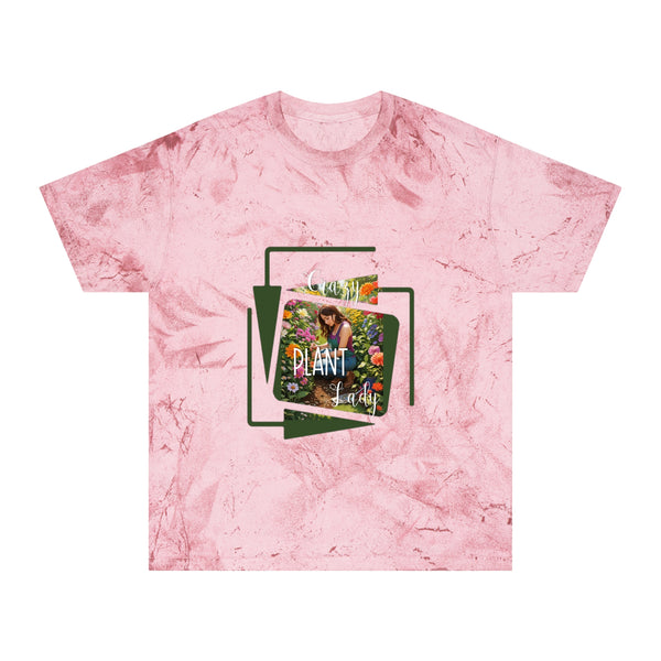 Crazy Plant Lady Unisex Color Blast T-Shirt Colorful Flowers