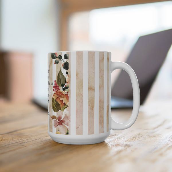 Sunflower Bible Verse Coffee Mug Let Us Not Grow Weary