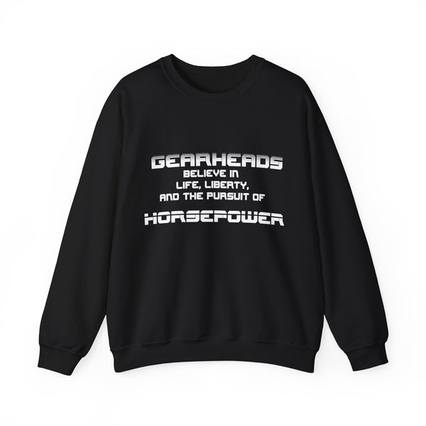 Gift for Gearheads Pursuit of Horsepower Unisex Heavy Blend™ Crewneck Sweatshirt