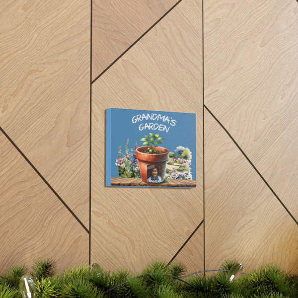 Gifts for Grandma Grandma's Garden Personalized Custom Grandchildren Canvas Wall Art