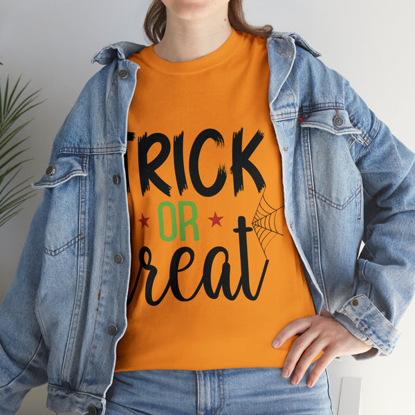Trick or Treat Halloween Unisex Heavy Cotton Tee 3 colors