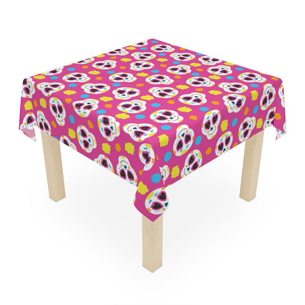 Pink Sugarskull Tablecloth Décor Day of the Dead