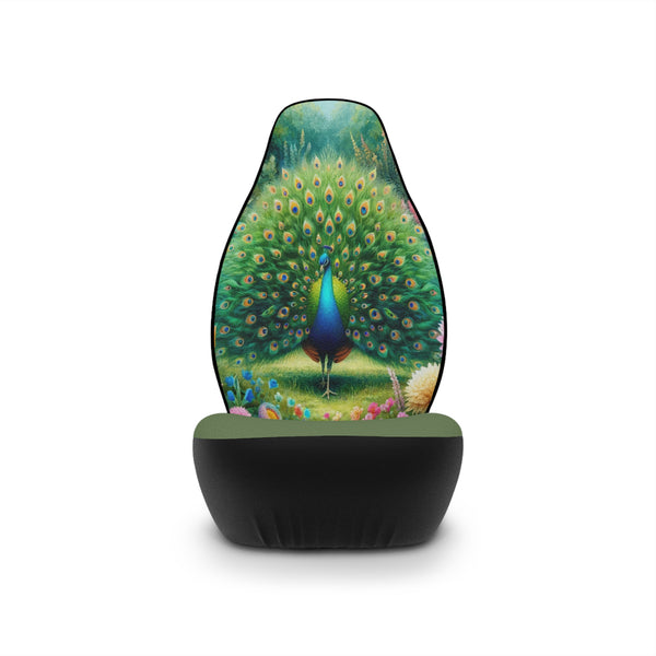 Gifts for Gardeners Peacock Car Seat Covers Polyester Universal Fit