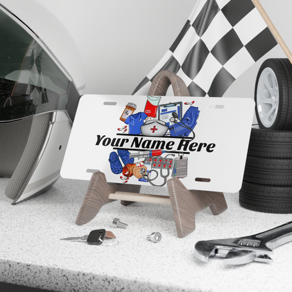 Personalized Vanity Plate for Medical Professionals Custom License Plate Nurses