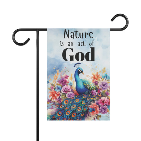 Nature is an Act of God Garden Flag & House Banner