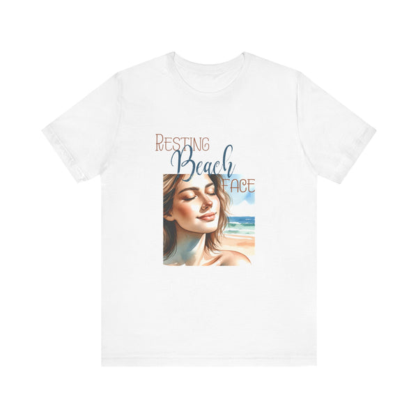 Resting Beach Face T-Shirt Beach Life Wear for Women