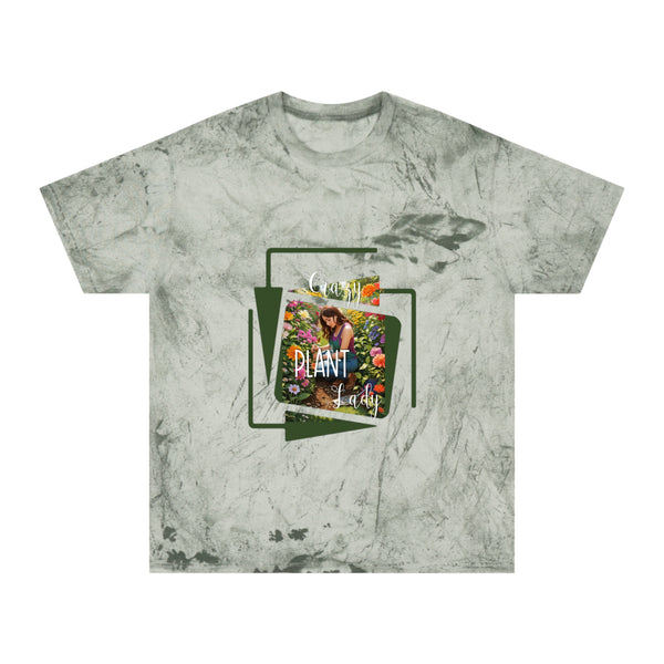 Crazy Plant Lady Unisex Color Blast T-Shirt Colorful Flowers