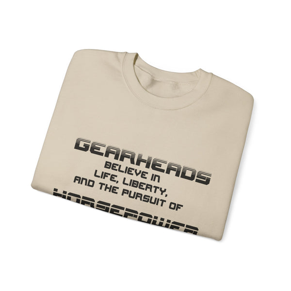 Gift for Gearheads Pursuit of Horsepower Unisex Heavy Blend™ Crewneck Sweatshirt