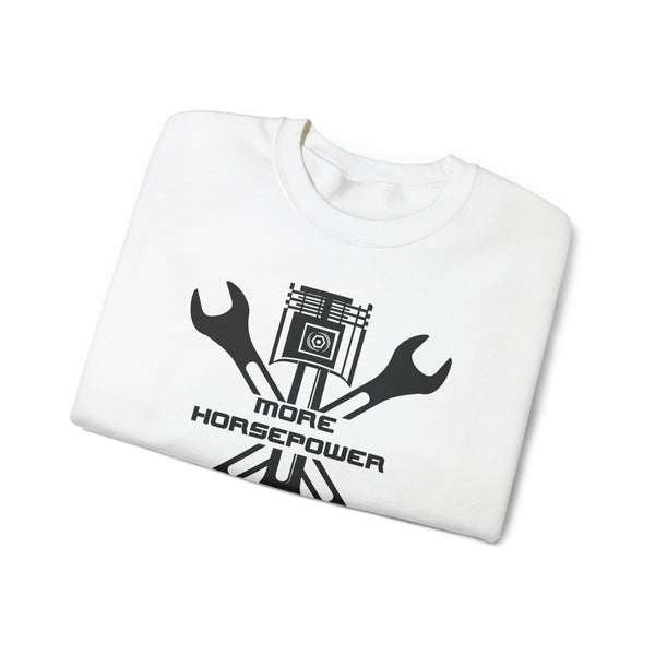 Gifts for Gearheads More Horsepower Unisex Heavy Blend™ Crewneck Sweatshirt