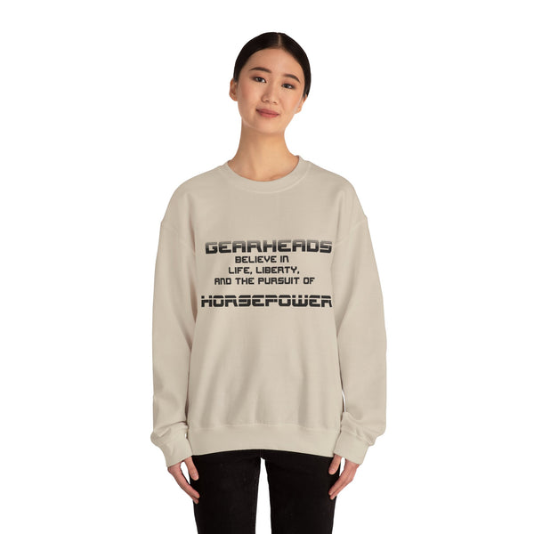 Gift for Gearheads Pursuit of Horsepower Unisex Heavy Blend™ Crewneck Sweatshirt