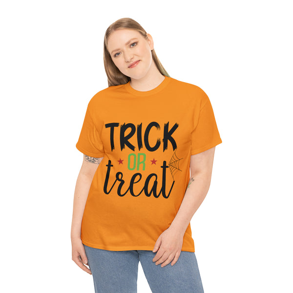 Trick or Treat Halloween Unisex Heavy Cotton Tee 3 colors