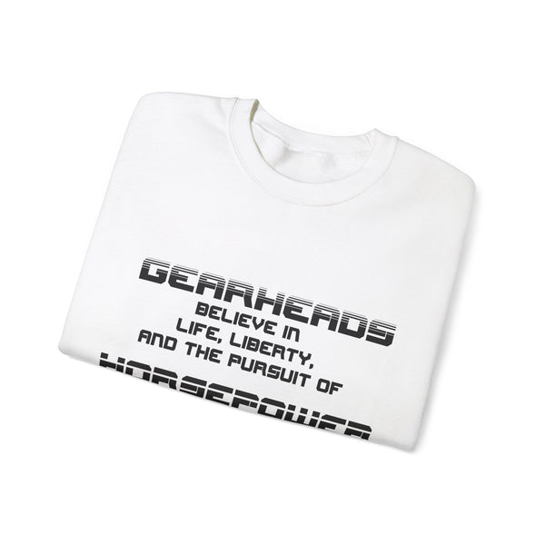 Gift for Gearheads Pursuit of Horsepower Unisex Heavy Blend™ Crewneck Sweatshirt