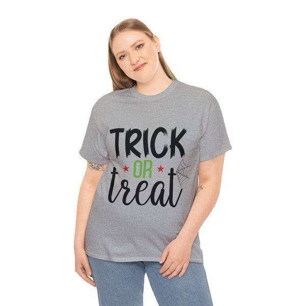 Trick or Treat Halloween Unisex Heavy Cotton Tee 3 colors