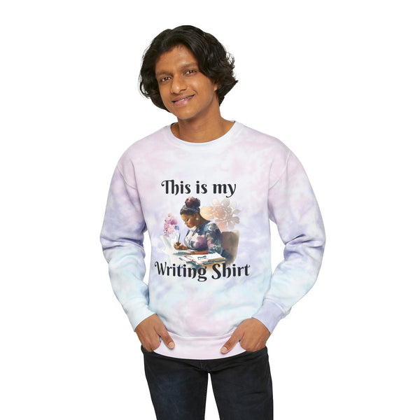 This is my Writing Shirt Unisex Tie-Dye Sweatshirt Multicolored
