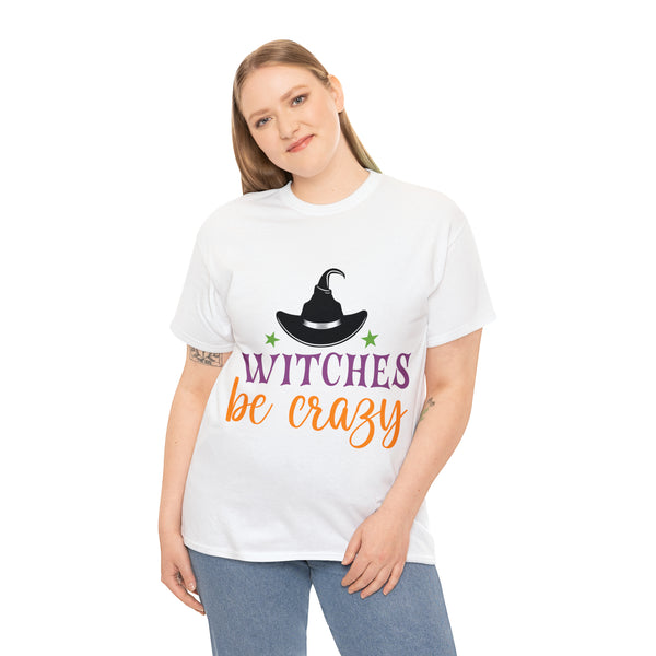 Witches be Crazy Halloween Unisex Heavy Cotton Tee 3 colors