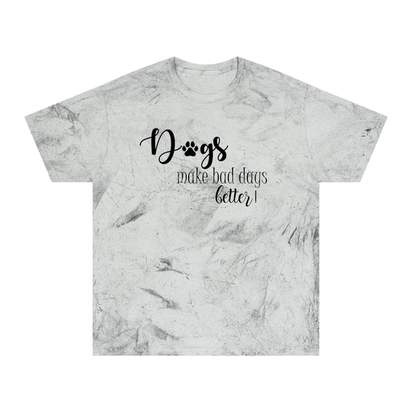 Gifts for Dog Lovers Dogs Make Bad Days Better Unisex Color Blast T-Shirt