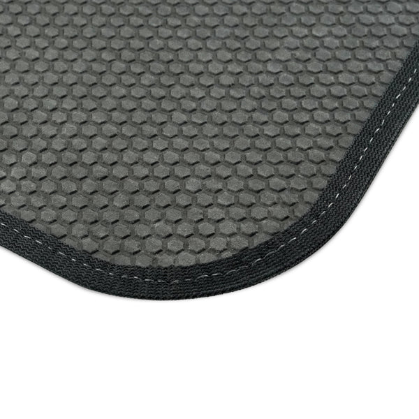 Gearheads Rev Up the Neighborhood Grey Car Mats (Set of 4) Universal Fit