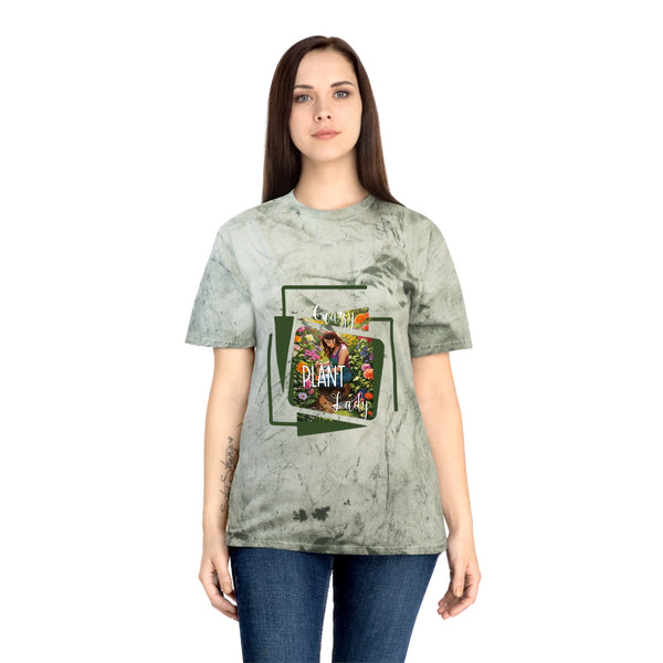 Crazy Plant Lady Unisex Color Blast T-Shirt Colorful Flowers