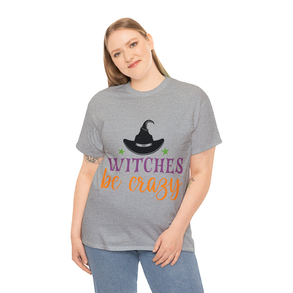 Witches be Crazy Halloween Unisex Heavy Cotton Tee 3 colors
