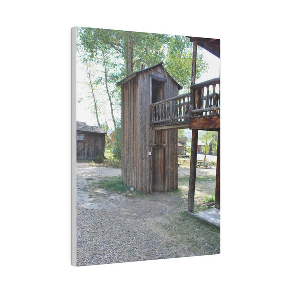 Double Decker Outhouse Ghost Town Montana Old West Art Canvas Print 4 Sizes