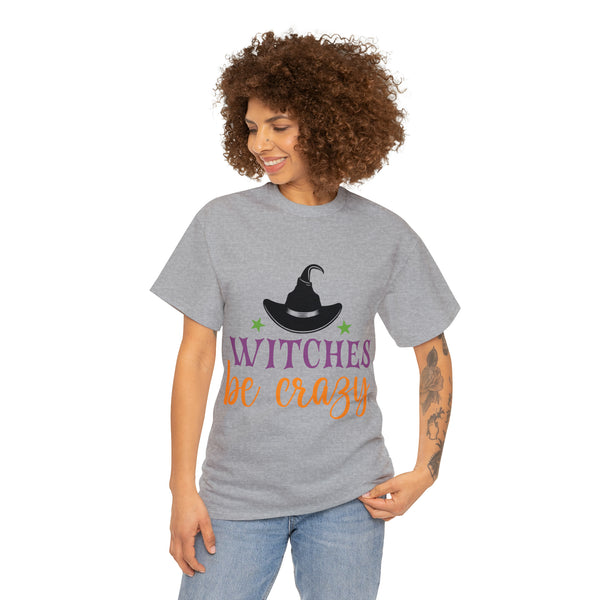 Witches be Crazy Halloween Unisex Heavy Cotton Tee 3 colors