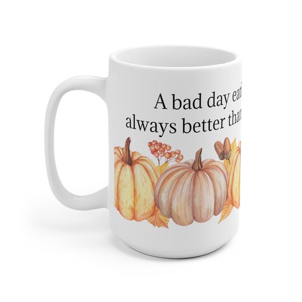 Pumpkin Pie Coffee Mug 2-Sizes 11oz/15oz Dishwasher Microwave Safe