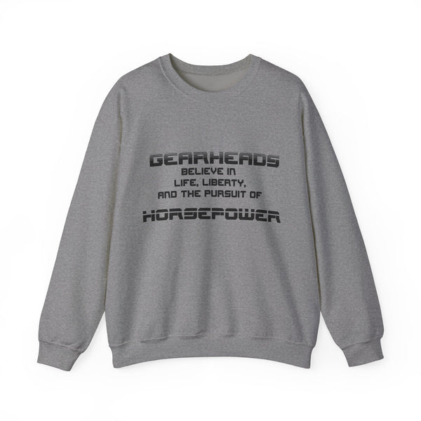 Gift for Gearheads Pursuit of Horsepower Unisex Heavy Blend™ Crewneck Sweatshirt