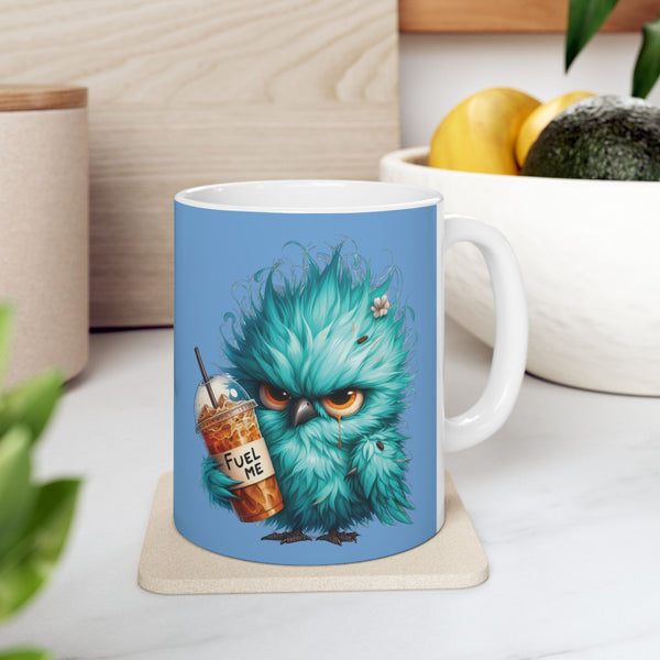 Grumpy Bird Coffee Mug - Funny Bird Ceramic Cup, Cute Gift Coffee Lovers