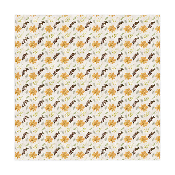 Gold Fall Leaves Tablecloth Décor Autumn Thanksgiving
