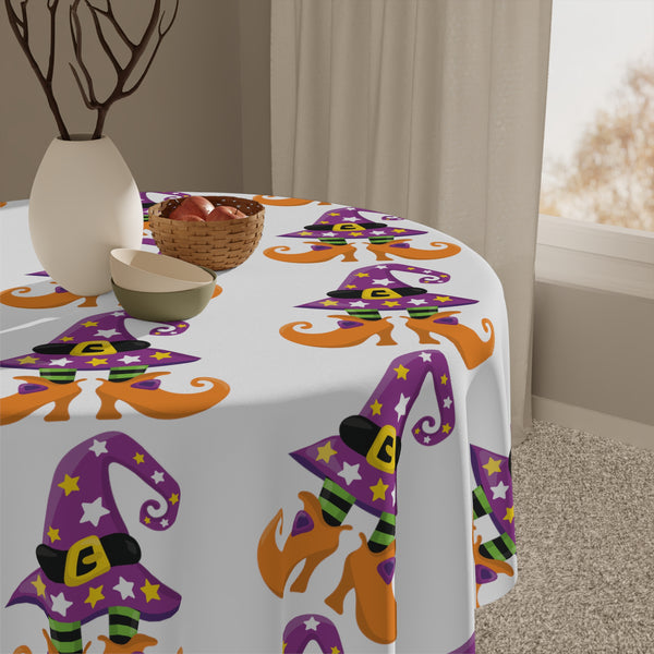 Halloween Witch Feet and Hat Tablecloth Décor Holiday