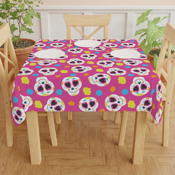 Pink Sugarskull Tablecloth Décor Day of the Dead