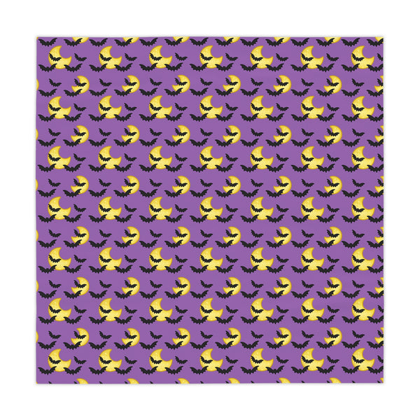 Halloween Bats Moon Tablecloth Holiday Decor Purple