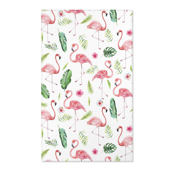 Florida Tropical Flamingo Beach Area Rugs 3 Sizes Durable