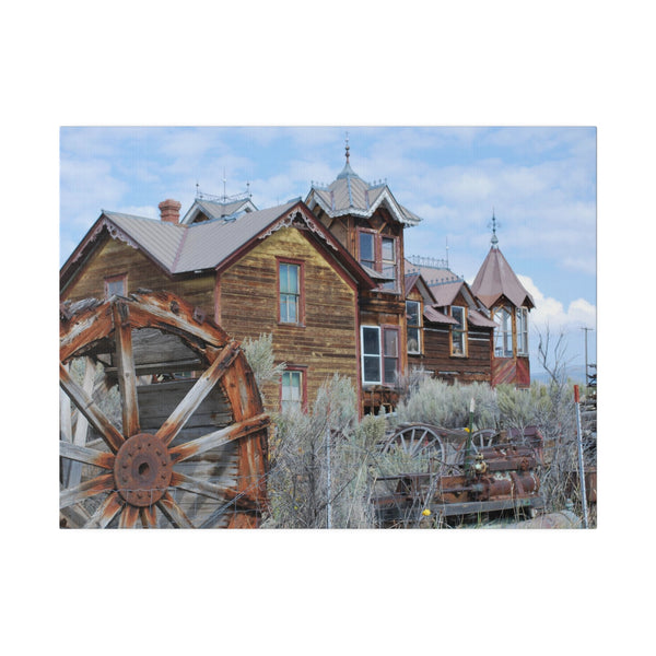 Ghost Town Montana Old West Art Mansion Canvas Print 4 Sizes