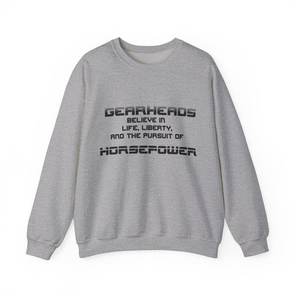 Gift for Gearheads Pursuit of Horsepower Unisex Heavy Blend™ Crewneck Sweatshirt