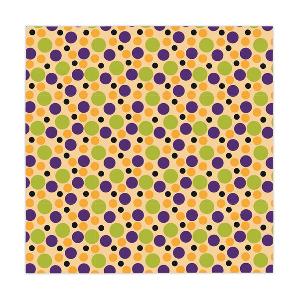 Purple Green Orange Polka Dot Tablecloth Décor Halloween