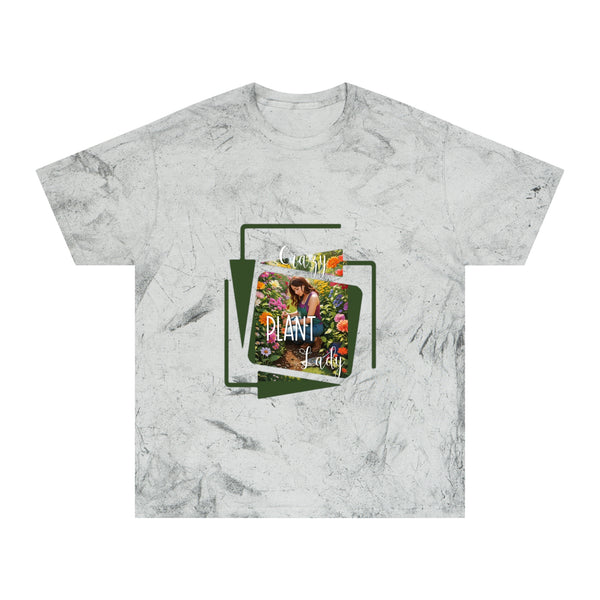 Crazy Plant Lady Unisex Color Blast T-Shirt Colorful Flowers