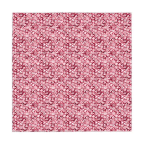 Pink White Snowflake Pattern Tablecloth Décor Holiday