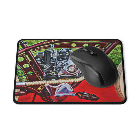 Indian Bicycle Engine Mouse Pads Vintage Bike Home Office Décor 