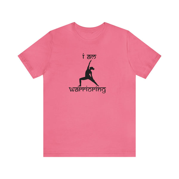 Gifts for Yoga Lovers Peaceful Warrior Pose Unisex Jersey Short Sleeve Tee Cotton/Cotton-Blend