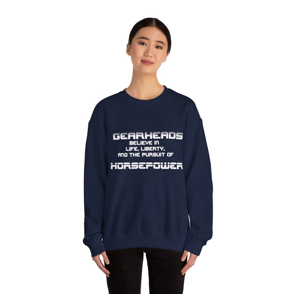 Gift for Gearheads Pursuit of Horsepower Unisex Heavy Blend™ Crewneck Sweatshirt