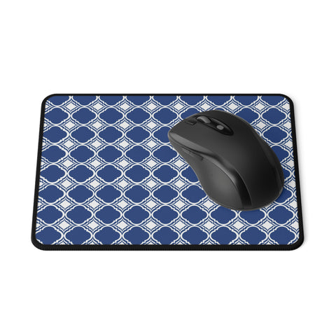 Blue Geometric Pattern Non-Slip Mouse Pads Home Office Décor