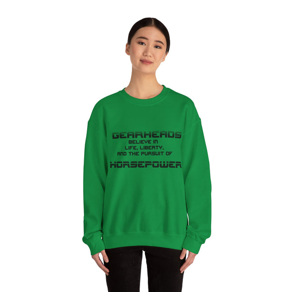 Gift for Gearheads Pursuit of Horsepower Unisex Heavy Blend™ Crewneck Sweatshirt