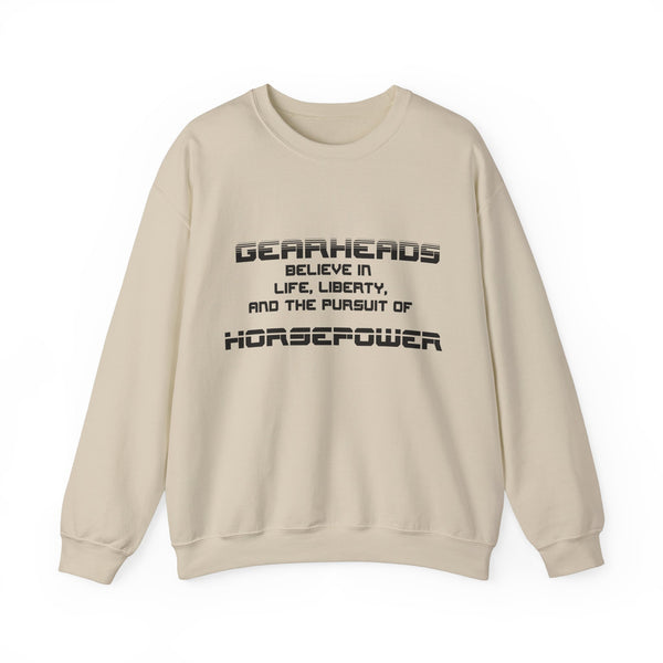 Gift for Gearheads Pursuit of Horsepower Unisex Heavy Blend™ Crewneck Sweatshirt