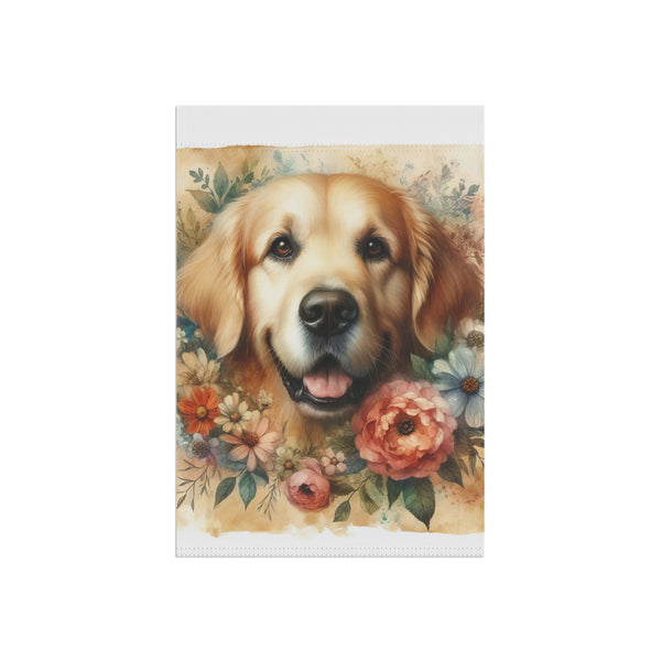 Golden Retriever Garden Banner Dog Lover Outdoor Flag Yard Decor, Pet Lover Gift