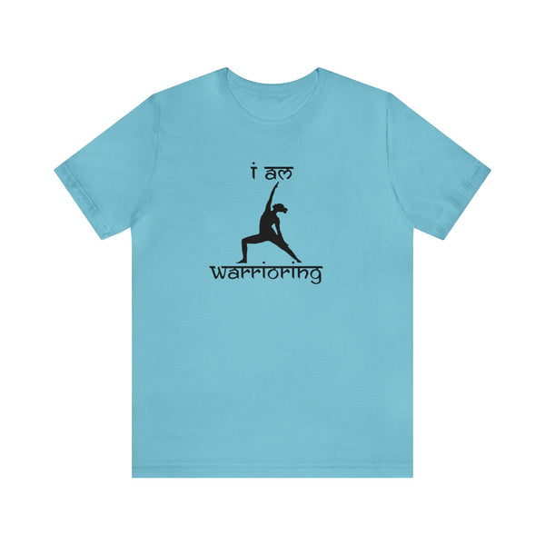 Gifts for Yoga Lovers Peaceful Warrior Pose Unisex Jersey Short Sleeve Tee Cotton/Cotton-Blend